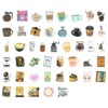 Wrapables Waterproof Vinyl Stickers for Water Bottles, Laptop, Phones, Skateboards, Decals for Teens, 100pcs, Coffee Time - 4 of 4