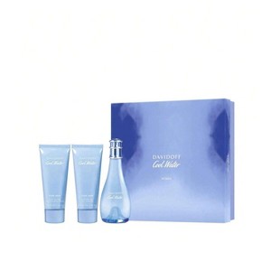 Cool Water 3 Pcs Set For Women: 3.4 Eau De Toilette Spray + 2.5 Shower Gel + 2.5 Body Lotion - 1 of 1