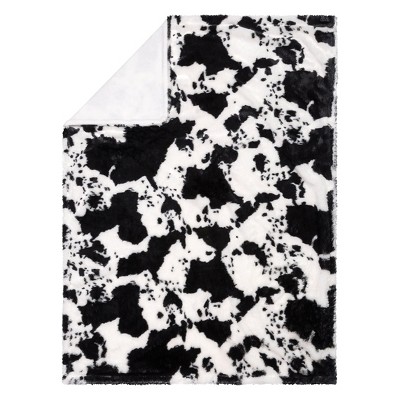 Image of Trend Lab Plush Baby Blanket - Cow