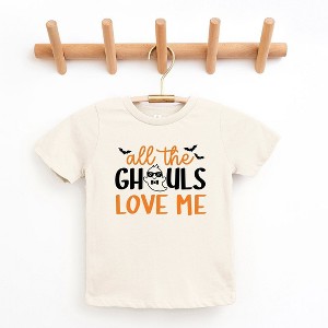 The Juniper Shop All The Ghouls Love Me Bats Toddler Short Sleeve Tee - 1 of 3