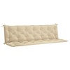 vidaXL Garden Bench Cushion Beige 78.7"x(19.7"+19.7")x2.8" Oxford Fabric - 2 of 4