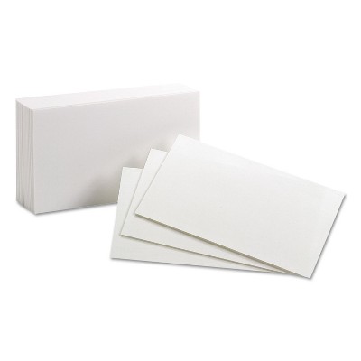 Oxford Unruled Index Cards 3 X 5 White 100/pack 30 : Target