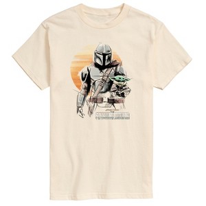 Men's - Star Wars - The Mandalorian Mando Marker Concept Short Sleeve Graphic T-Shirt - 1 of 2
