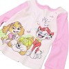 Nickelodeon Toddler Girls' 4-Piece Paw Patrol Cotton Pajamas Sets, Pink/Aqua Blue, 2T - 3 of 4