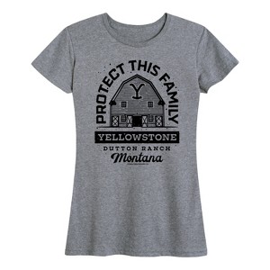 Women's - Yellowstone - Protect This Family Short Sleeve Graphic T-Shirt - 1 of 4