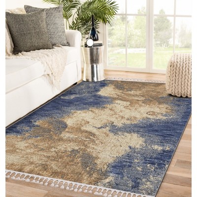 LUXE WEAVERS Abstract Fringe Premium Indoor Area Rug
