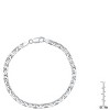 Steeltime unisex sterling silver mariner link chain bracelet. Color Options: Silver, Gold - 3 of 3