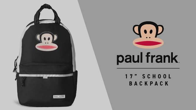 Paul Frank Kids&#39; Monkey Business 17.5&#34; Backpack, 2 of 7, play video
