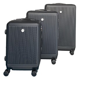 IZOD Clara Expandable ABS Hard Shell Lightweight 360 Dual Spinning Wheels with Combo Lock 3 Piece Luggage Set - 1 of 4