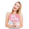 Big Dot of Happiness Hello Little One - Pink and Gold - Girl Baby Shower Photo Booth Props Kit - 20 Count - 3 of 4
