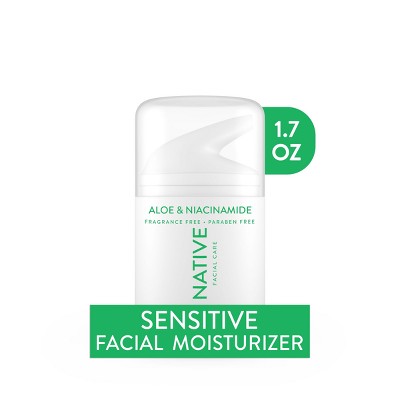 Native Aloe &#38; Niacinamide Facial Moisturizer for Sensitive Skin - Unscented - 1.7oz