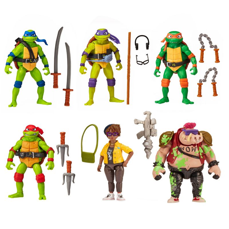 Teenage Mutant Ninja Turtles: Mutant Mayhem Ooze Cruisin&#39; Action Figure Set - 6pk, 4 of 14