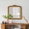 SEVOBAL Bathroom Vanity Mirrors Shatter Proof Decorative Arched Wall Mirror Rococo Inspired Design High Definition Clarity, Gold, 23.5"*1"*37.5" - 2 of 4