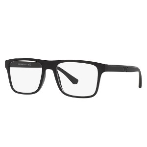 Emporio Armani EA 4115 50171W Unisex Rectangle Sunglasses Black 54mm - 1 of 3