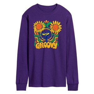 Men's - Pete the Cat - Groovy Frame Long Sleeve Graphic T-Shirt - 1 of 3