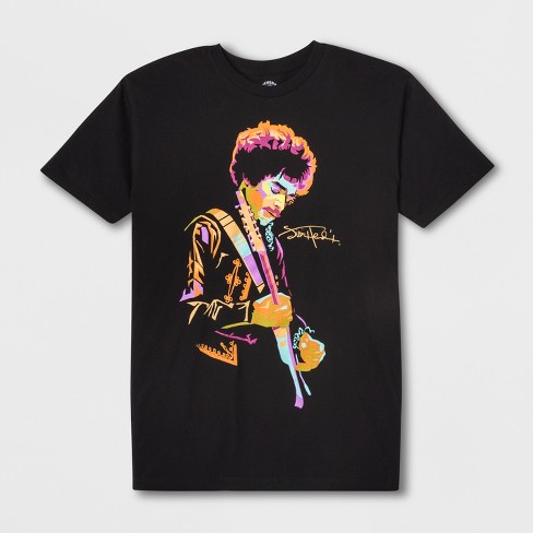 Men s Jimi Hendrix Short Sleeve Graphic T  Shirt  Black  