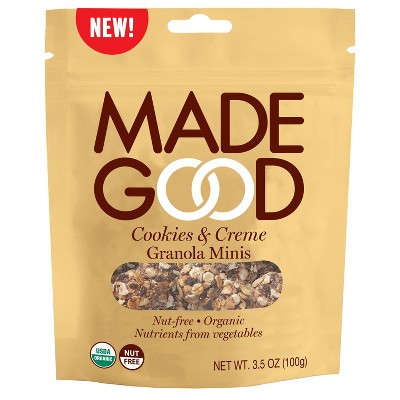 MadeGood Cookies & Crème Organic Granola Minis - 3.5oz