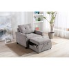CAVINAS Soft Accent Chair with Tufted Backrest and Pull-Out Footstool,Modern Upholstered Living Room Chairs,Reading Chairs for Living Room - 2 of 4