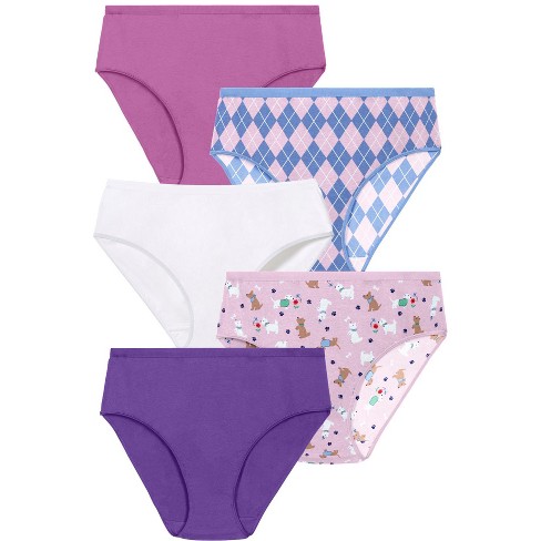 Comfort Choice Women's Plus Size Hi-cut Cotton Brief 5-pack - 10, Pink :  Target