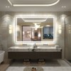Apmir Super Bright Front & Back LED Lighted Anti-Fog Tempered Glass Bathroom/Vanity Mirror with ETL & 3-Year Warranty - 2 of 4