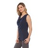 Rekucci Women's Super Soft Knit Cowl Neck Sleeveless Top – Versatile Casual to Dressy Style - 2 of 3