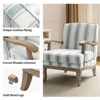 Rinaldo Farmhouse Style Armchair with Romantic Stripes Armchair for Living Room, Lounge, Bedroom  | ARTFUL LIVING DESIGN - 4 of 4