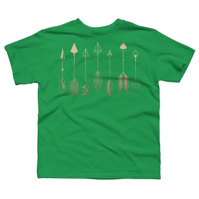 Boy's Design By Humans Be Brave Little Arrow (gold) By staceyroman T-Shirt