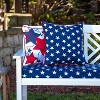 2pc Outdoor/Indoor Throw Pillow Macey Americana Blue - Pillow Perfect - 4 of 4