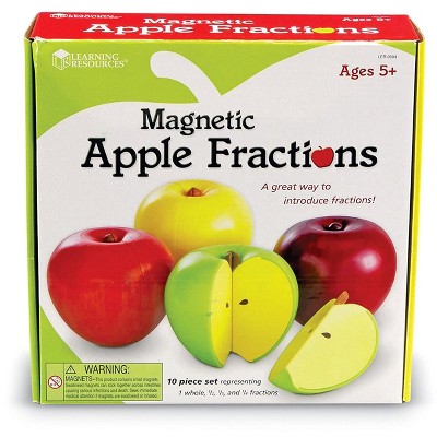 Learning Resources Magnetic Apple Fractions, Grades K+