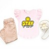 The Juniper Shop SmileyWorld Stay Groovy Flutter Sleeve Tee - 3 of 4