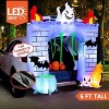 Joyfy 6FT Tall Halloween Inflatable Outdoor Decorations, Inflatable Haunted Castle with Built-in LEDs Trunk or Treat Car Decorations for Outside Decor - 2 of 4