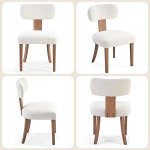 AMERLIFE Farmhouse Chair Set, Mid Century Modern Dining Chairs, Easy to Install, - 1 of 4