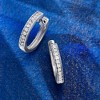 Pure Collection by Ross-Simons 0.25 ct. t.w. Diamond Hoop Earrings With Beaded Edge in Sterling Silver - 4 of 4