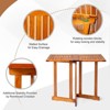Karl Home  3Ft. Brown Rectangular Patio Folding Wood Table - 4 of 4