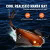 Remote Control Manta Ray Toy, 2.4GHz Swimming RC Sea Creature with Lights & Dual Batteries for Kids - 2 of 4