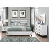 GlasFlength Decorative Wall Mirrors Square Accent Mirror Wall Mirror Polished Mirror Decorative Mirror for Living Room, White, 39.06"*0.87"*35.12" - 2 of 4