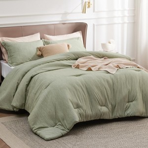 3 Pieces California King Comforter Set - 1 of 3