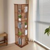 YIYIBYUS 5-Tier Rotating Bookshelf, Floor Standing Book Storage Display Rack - 2 of 4