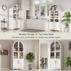 Vatros Tall Arched Cabinet Storage Cabinets with Adjustable Shelves - 3 of 4