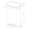 45L Rectangular Step Trash Can - Brightroom™ - 4 of 4