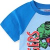 Marvel Avengers Boys Short Sleeve T-Shirt and French Terry Shorts Set for Toddler and Big Kids - 4 of 4