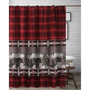 Greenland Home Fashions 2108BSHW Timberline Bath Shower Curtain - 1 of 4