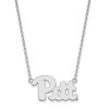 Black Bow Jewelry Sterling Silver Pittsburgh Panthers NCAA Necklace 18 Inch - 2 of 4