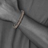Black Bow Jewelry 10.5mm Tricolor Stainless Steel Reversible & Adjustable Bracelet, 8 In - 4 of 4