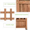 Tangkula 2PC 50in Wood Planter Box with Trellis and Wheels Mobile Plant Raised Bed for Indoor&Outdoor - 4 of 4