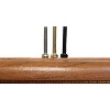 WE Games Standard Metal Cribbage Pegs with Velvet Pouch - Set of 6 (2 Brass, 2 Chrome, 2 Black) - 3 of 4