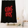 Deny Designs 'Game Day' Black and Red Shower Curtain - 2 of 3