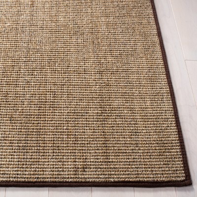 Maximillian Light Brown Wool and Cotton Runner Rug