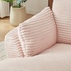 Oversized Chaise Lounge Chair with Comfy Pillows, Corduroy Upholstered Sleeper Sofa Bed, No Assembly - ModernLuxe - 4 of 4