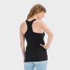Active Ruched Maternity Tank Top - Isabel Maternity by Ingrid & Isabel™ Black - 2 of 3